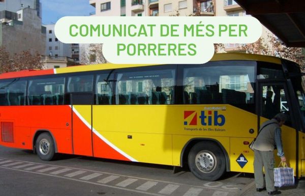 MÉS PER PORRERES EXIGEIX AL CONSORCI DE TRANSPORTS DE MALLORCA QUE RECTIFIQUI I RESTABLEIXI LA LÍNIA D’AUTOBUSOS ENTRE PORRERES I L’HOSPITAL DE MANACOR